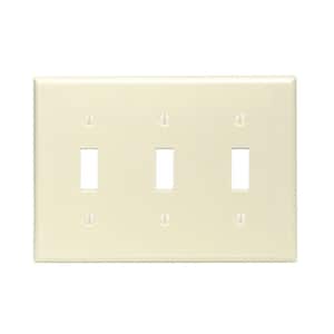Leviton White 3-Gang Toggle Wall Plate (1-Pack) R52-88011-00W