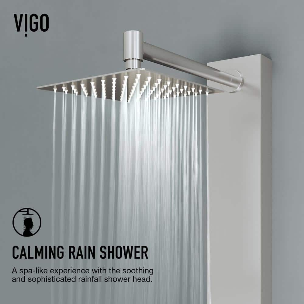 Sutton 58" Stainless Steel 4-Jet Shower Panel System