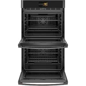 Profile 30 in. Smart Double Electric Wall Oven with Convection Cooking in Fingerprint Resistant Black Stainless Steel