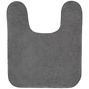 Mainstays Basic Grey Polyester 19 x 22 Toilet Lid Cover 