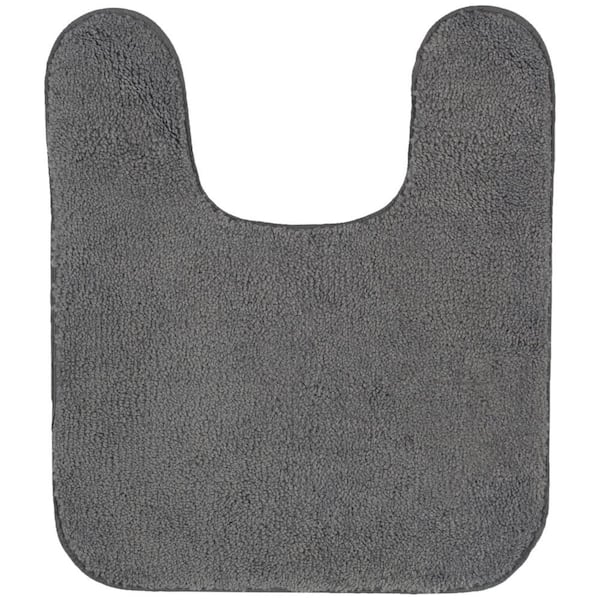 Mohawk Home Legacy Charcoal 20 in. x 24 in. Nylon Machine Washable Bath Mat