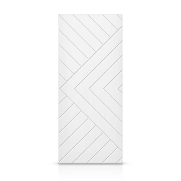 CALHOME 30 in. x 96 in. Hollow Core White Painted Composite MDF Interior Door Slab