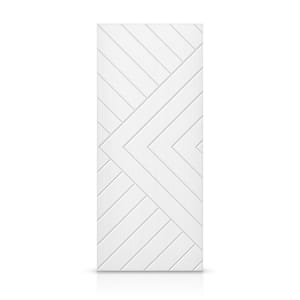 36 in. x 96 in. Hollow Core White Stained Composite MDF Interior Door Slab