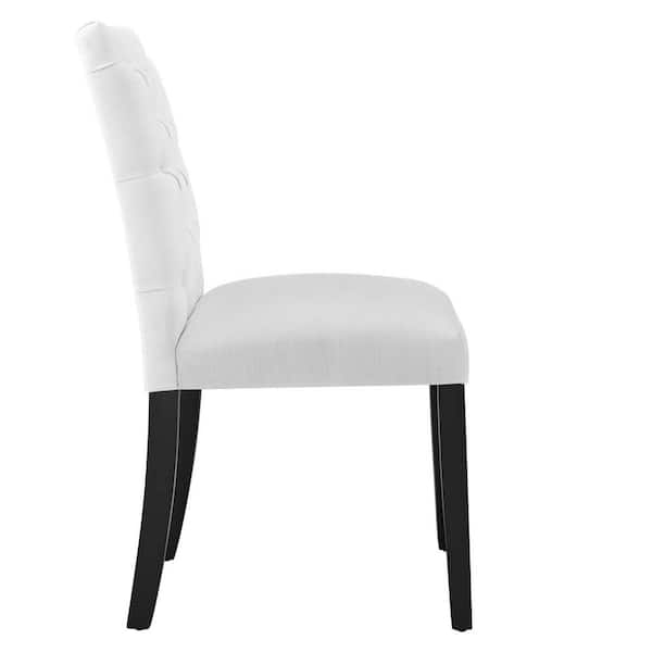 MODWAY Duchess White Dining Chair Fabric Set of 2 EEI 3474 WHI