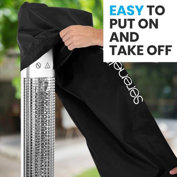 SereneLife Black Patio Heater Bag Cover SLOHT421 - The Home Depot
