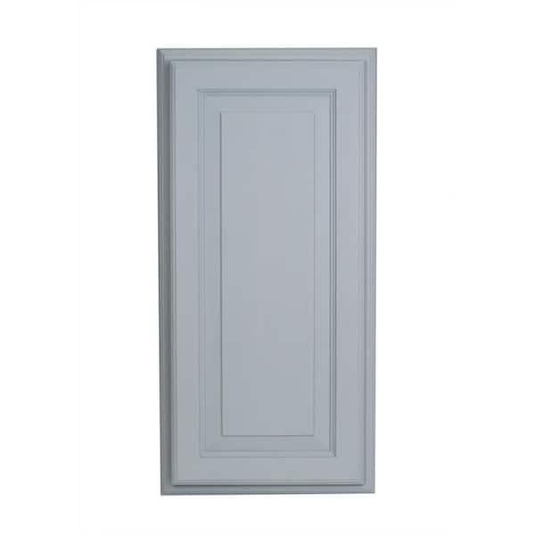 WG Wood Products Bloomfield 15.5 in. W x 37.5 in. H x 3.5 D Primed Gray Solid Wood Recessed Medicine Cabinet without Mirror