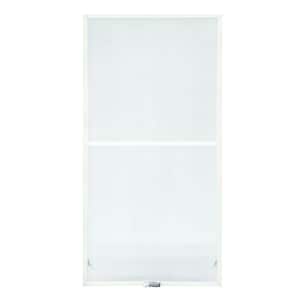 31-7/8 in. x 54-27/32 in. 400 and 200 Series White Aluminum Double-Hung Window TruScene Insect Screen
