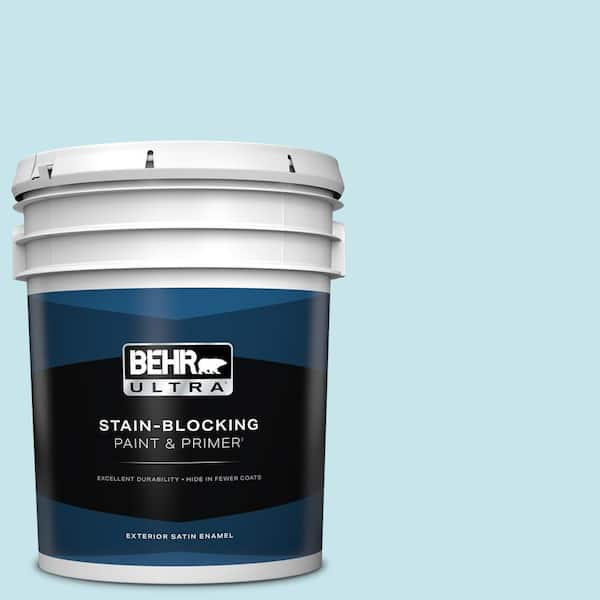 BEHR ULTRA 5 gal. #M480-2A Winterscape Satin Enamel Exterior Paint & Primer