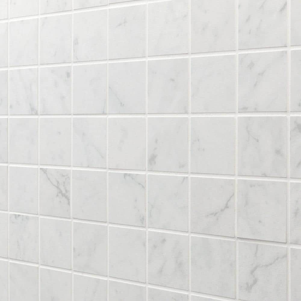 Grace Matte White Porcelain Mosaic Tile for Walls and Floors