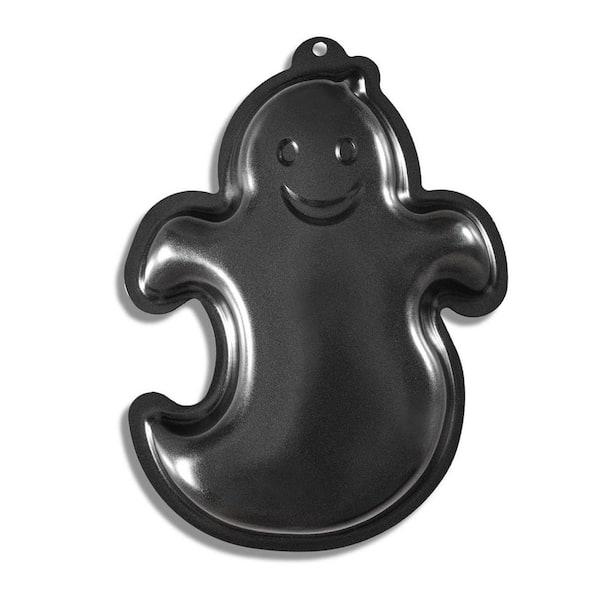Ghost Shape 1-Cup Aluminum Non-Stick Cake Pan for Halloween and Birthday Baking, Oven Safe, Hand Wash Only