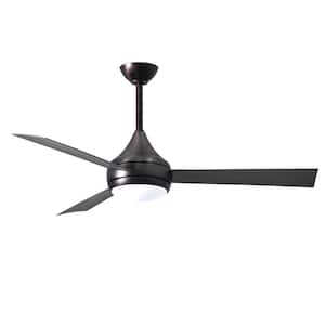 Donaire 52 in. Integrated LED Indoor/Outdoor Brushed Bronze Ceiling Fan with Light with Remote Control