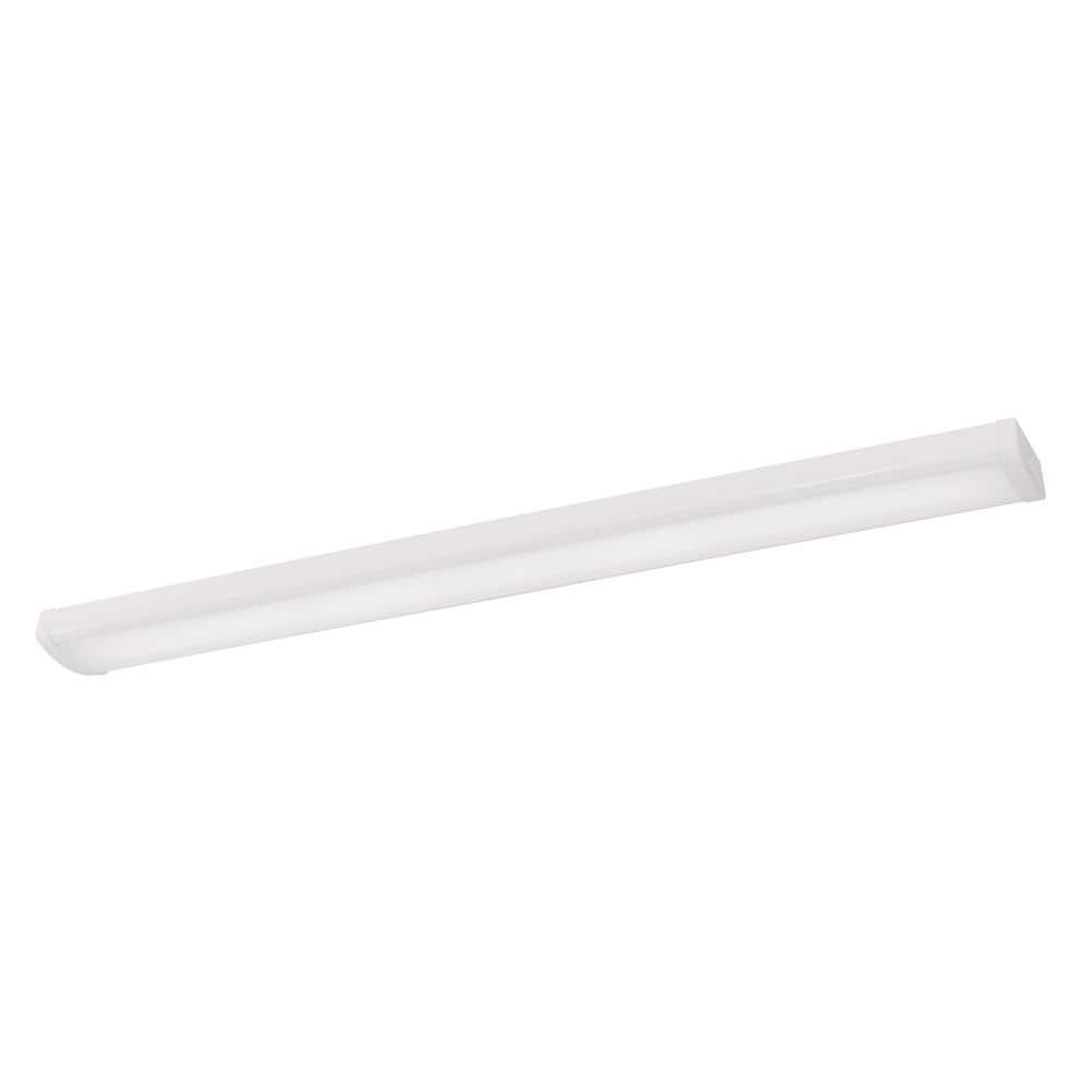 Shaw Modern White LED Linear Flush Mount Ceiling Light