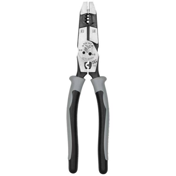 Klein Tools Hybrid Pliers with Crimper, Fish Tape Puller and Wire