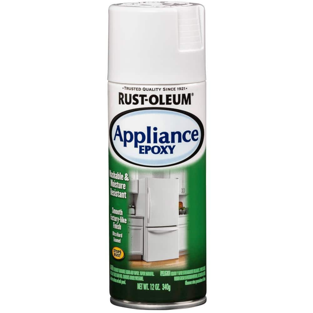 Rust-Oleum 7881830-6PK Specialty Appliance Epoxy Spray Paint, 12 oz, White, 6 Pack