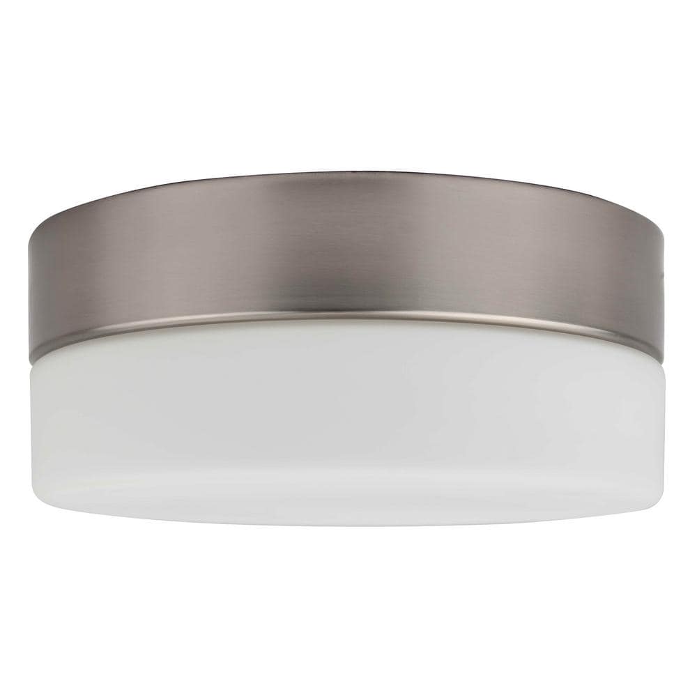 11 in. Brushed Nickel LED Flush Mount