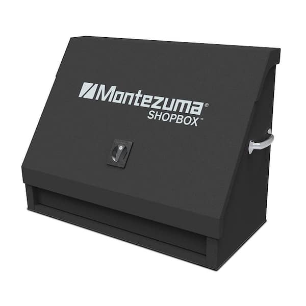Montezuma 37 in. W x 18 in. D 1-Drawer Black Steel Portable Shop Triangle Tool Box Chest for Sockets, Wrenches and Screwdrivers