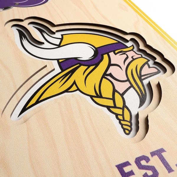 Minnesota Vikings Logo Type NFL Football Die-cut MAGNET