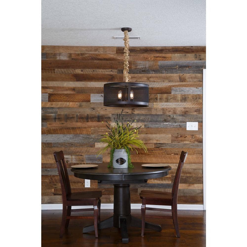 3/8 in. x 4 ft. Multi-Width Multi-Color Kiln Dried Barnwood Kit (10.2 sq. ft.) price history on PriceWatchPro