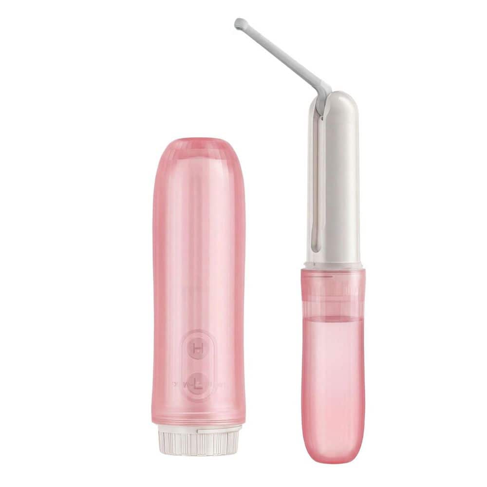 Portable Electric Cordless Handheld Bidet Sprayer Bidet Attachment with 2 Pressure Modes for Home and Travel, Pink