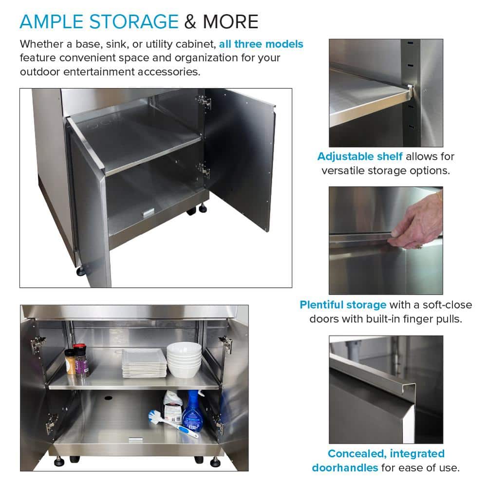 Transolid 32" Stainless Steel Outdoor Utility Cabinet