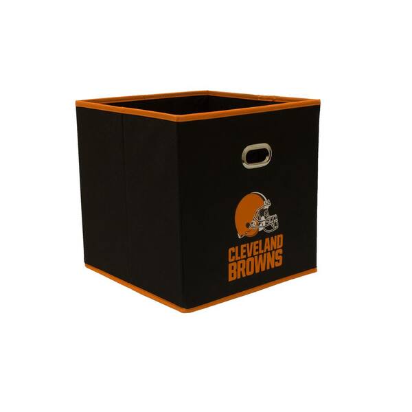 MyOwnersBox Cleveland Browns NFL Store Its 10-1/2 in. x 10-1/2 in. x 11 in. Black Fabric Drawer