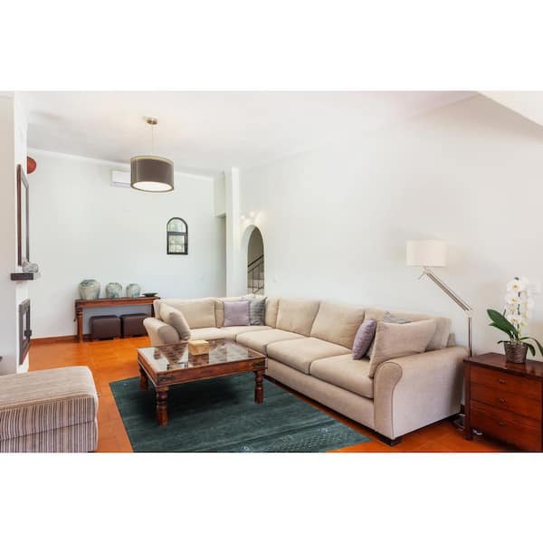 Gray Hand Knotted Wool Modern Modern Loom Rug, 3 ft. x 5 ft., Area Rug