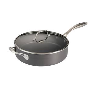 Cooks Standard 9.5 in. Black Hard Anodized Aluminum Nonstick Crepe Pan  02637 - The Home Depot