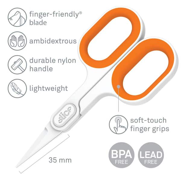 Multi Purpose Ceramic Scissors - Two-Finger Operation Obtuse-Angled Blade  Frosted Handle Made Model Making Crafting