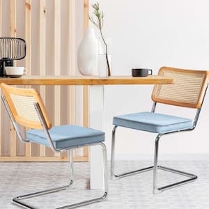 Zeus Ruta Outdoor Metal Lounge Chair With Orange Cushion, Chrome