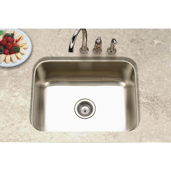 HOUZER Houzer Elite 24 in. Stainless Steel Undermount Single Bowl 