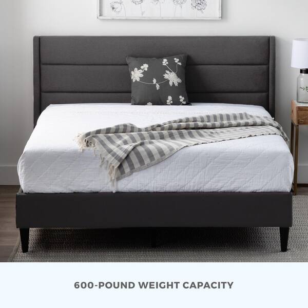 Scarlett upholstered low on sale profile platform bed