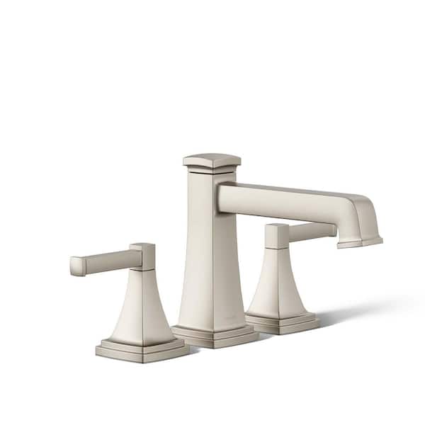 KOHLER Riff 2-Handle Tub Faucet Trim Kit with Diverter Spout in Vibrant Brushed Nickel