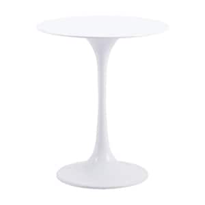 Wilco 19.7 in.W White 23.2 in.H Round Steel End Table