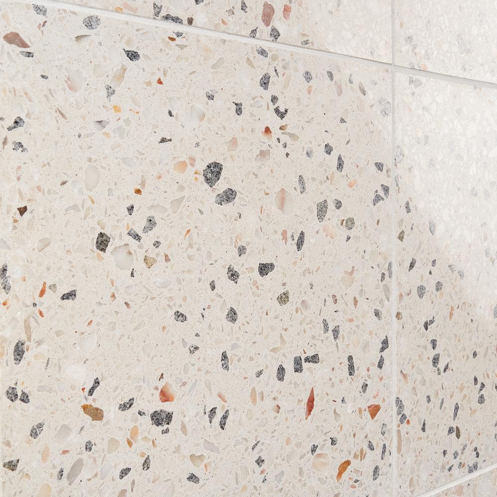 Sonora Polished Terrazzo Cement Floor and Wall Tile 16.14 in.