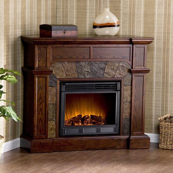 Unbranded Glen Cove 45.5 in. W Convertible Electric Fireplace in Classic Espresso