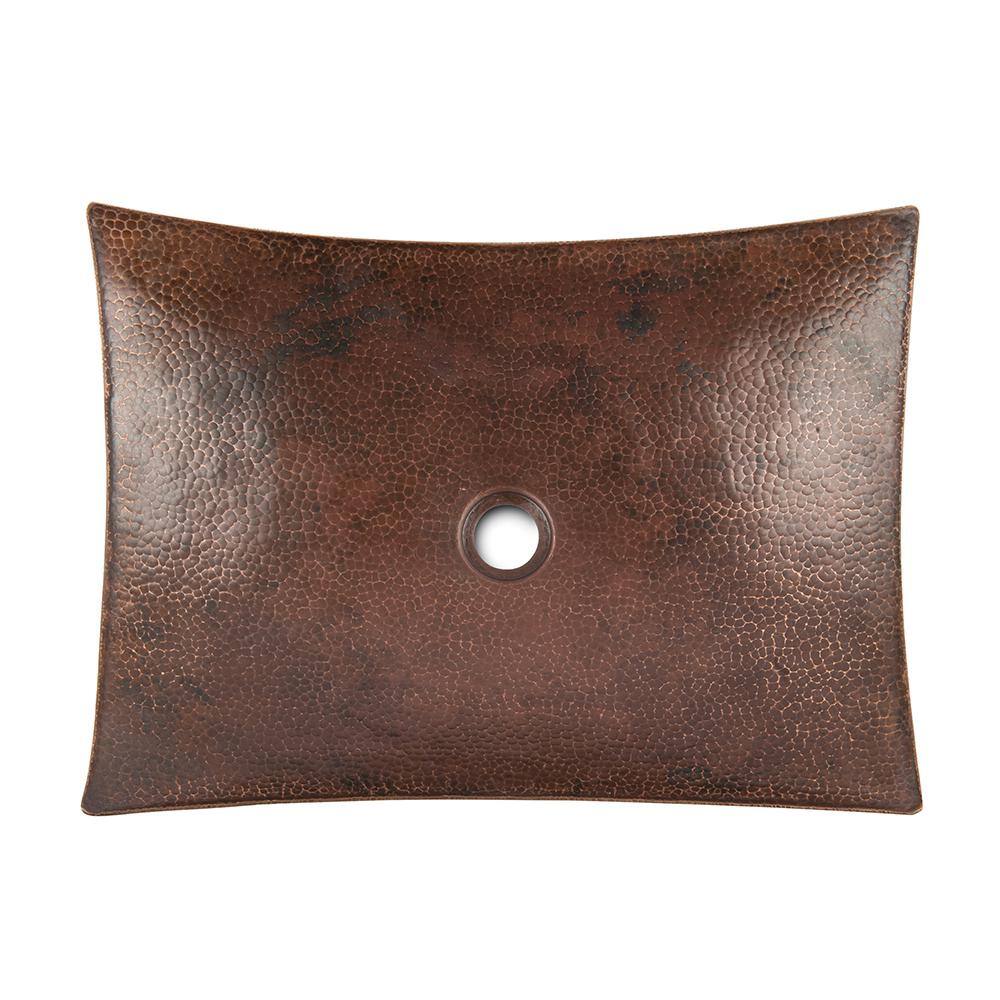 20" Hammered Copper Wall-Mount Vessel Sink