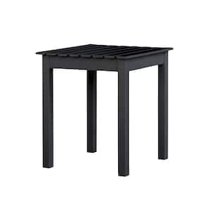 Black Hardwood Side Table Painted