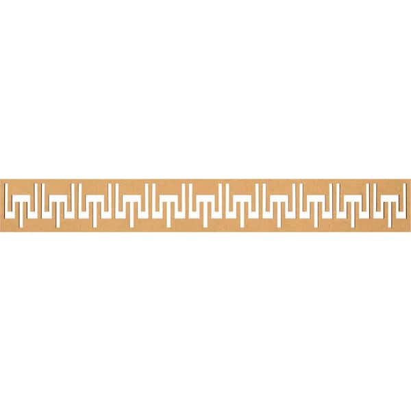 Ekena Millwork Victory Fretwork 0.25 in. D x 46.5 in. W x 6 in. L MDF Wood Panel Moulding
