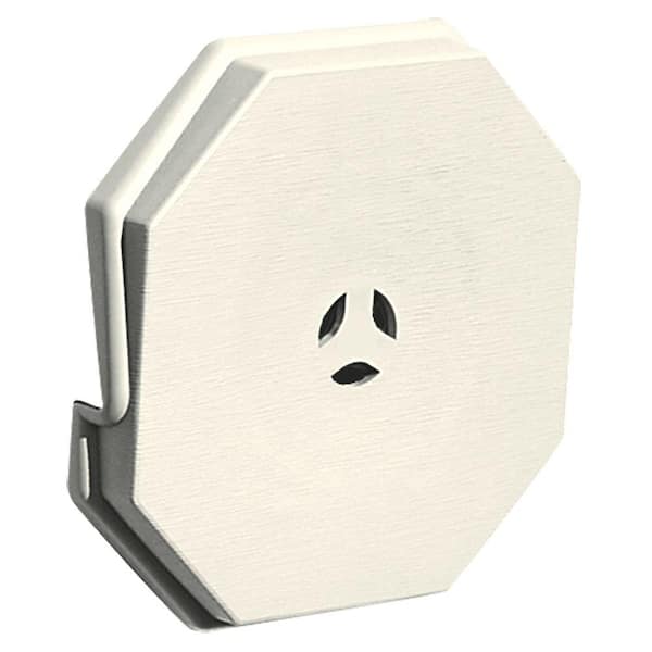 Builders Edge 6.625 in. x 6.625 in. #034 Parchment Surface Universal Mounting Block