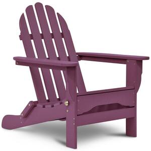 Icon Lilac Plastic Folding Adirondack Chair