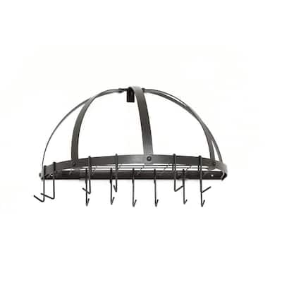 Old Dutch 30 in. x 20.5 in. x 15.75 in. Graphite Pot Rack with Grid and ...