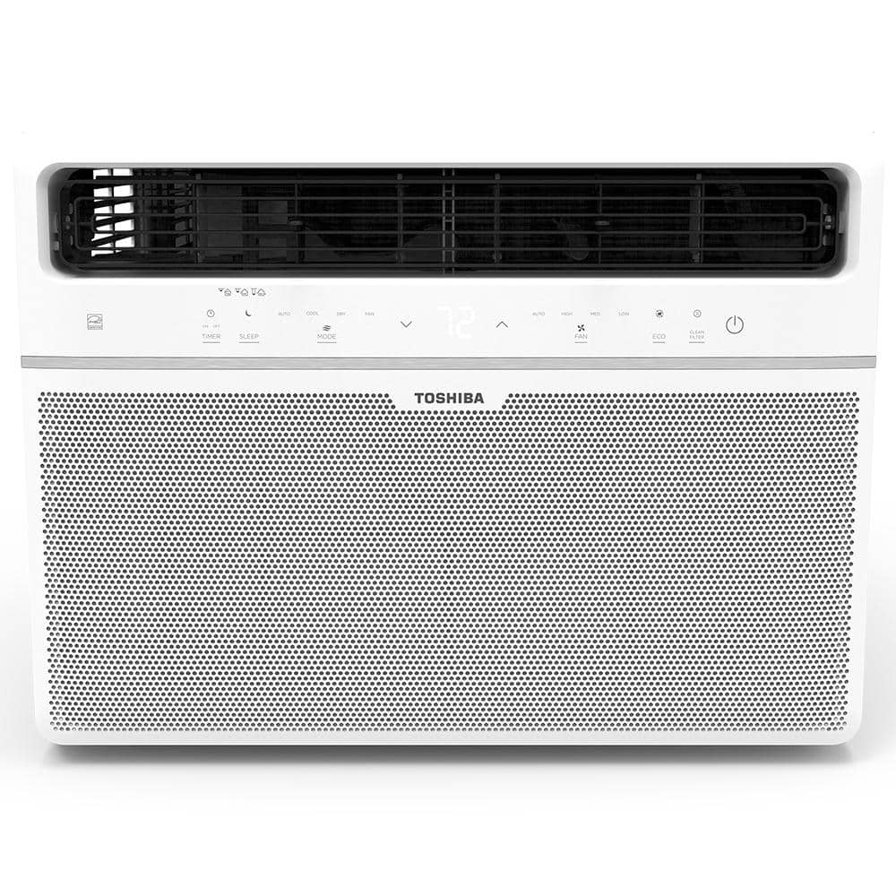 Toshiba 18,000 BTU 230 -Volts Window Air Conditioner Cools 1000 Sq. Ft. with ENERGY STAR and Remote in White -  RAC-WK1823ESCWR