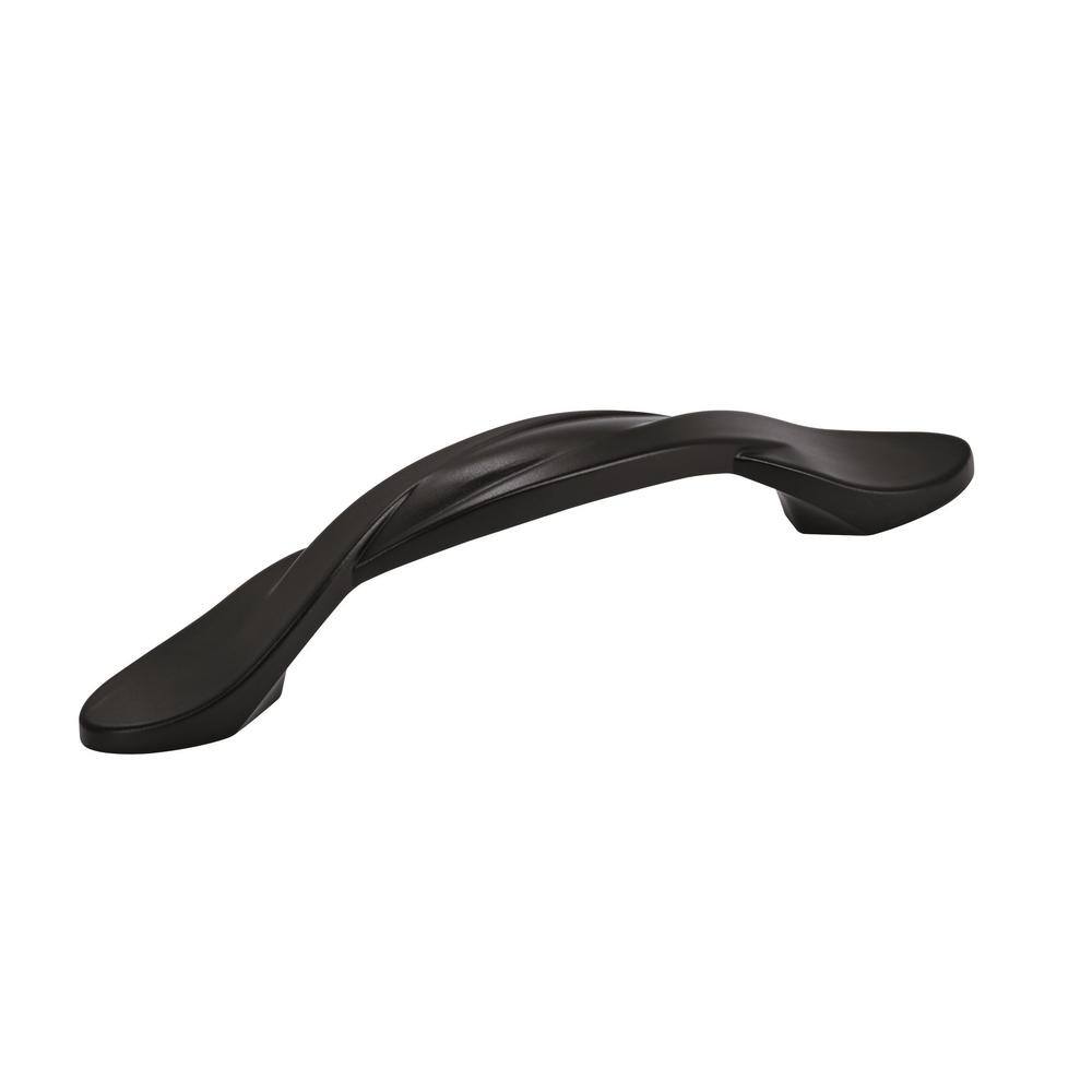 Matte Black Aluminum 4.5'' Arch Cabinet Pulls with Mounting Hardware