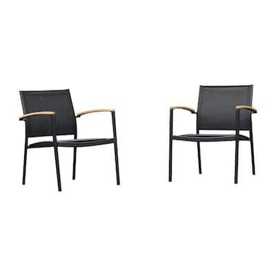 black outdoor chairs