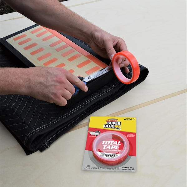 Durable 1mm Thickness White and Blue Lettering Glue Film 1ロール¾ " X 6 FT Super Glueカット済みDouble Sided Adhesive Foam Mount