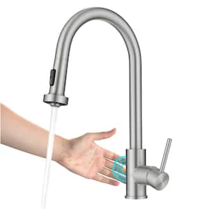 Bolden Touchless Sensor 2-Function Single Handle Pull Down Sprayer Kitchen Faucet in Spot-Free Stainless Steel