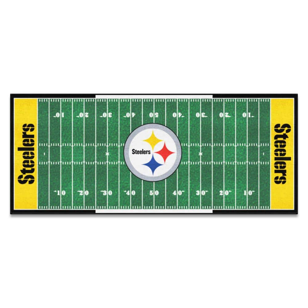 FANMATS Carolina Panthers 3 ft. x 6 ft. Football Field Runner Rug