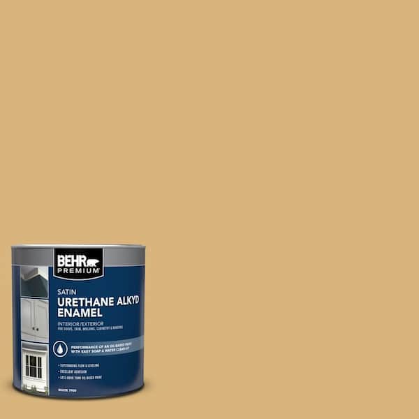 BEHR PREMIUM 1 qt. #M300-4 Gilded Satin Enamel Urethane Alkyd Interior/Exterior Paint