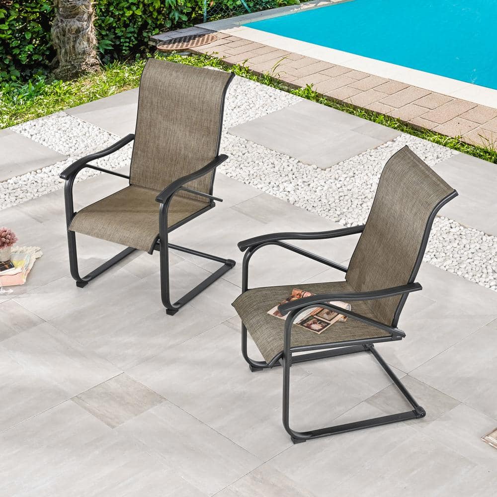 Patio Festival 2-Piece Light Taupe Metal Outdoor Dining