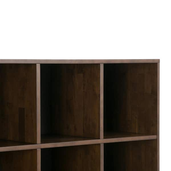 Solid wood cube shelves in walnut or oak - Nick James Design